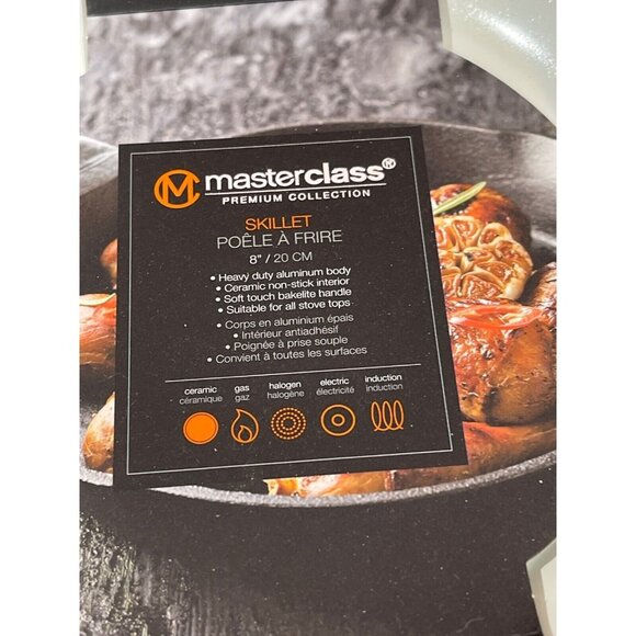 Master Class 8” Skillet Gray New Non Stick NEW WITH TAGS! - Picture 3 of 3